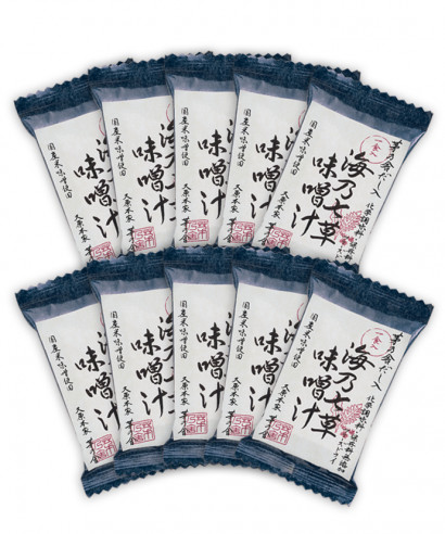 お味噌汁おまとめセット（海乃七草味噌汁）10食｜茅乃舎(かやのや)｜久