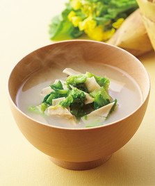 【季節限定】筍と菜の花の味噌汁（4食入）