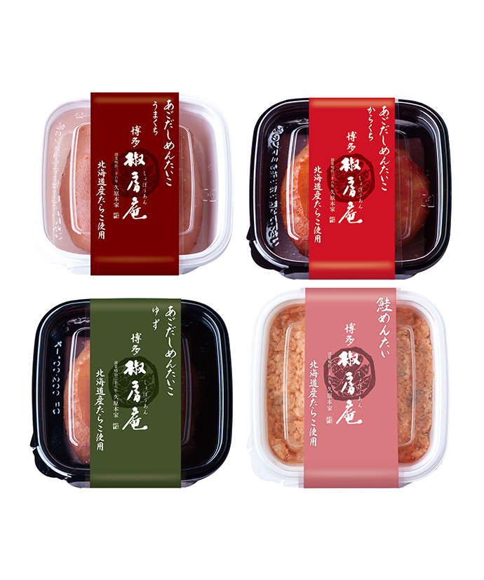 あごだしめんたいこ家庭用4種セット
