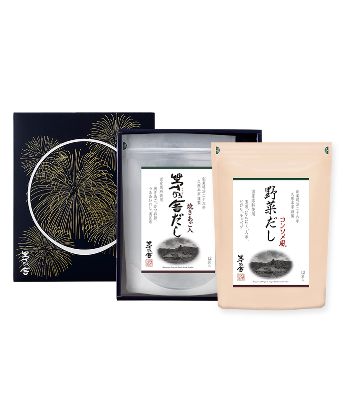 贈答箱入 だし4種ギフト（特選 茅乃舎極みだし・茅乃舎だし