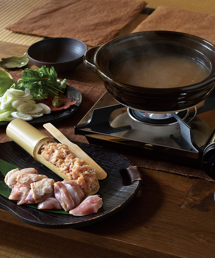 はかた地どり すりおろし鍋(3～4人前セット)｜茅乃舎(かやのや)｜久