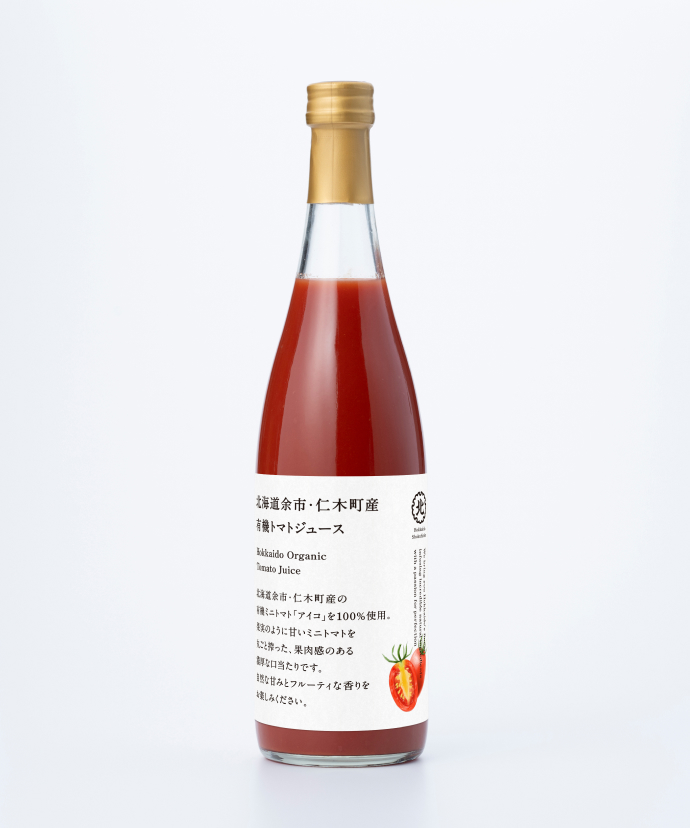 北海道余市・仁木町産有機トマトジュース（710ml）｜北海道食品庫｜久