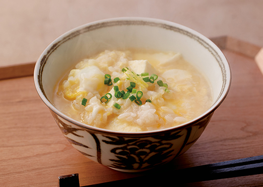 豆腐の玉子とじ雑炊 レシピ 久原本家通販サイト 公式