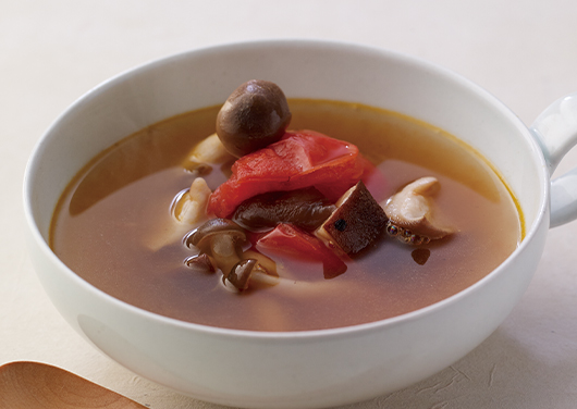 トマトときのこのスープ レシピ 久原本家通販サイト 公式