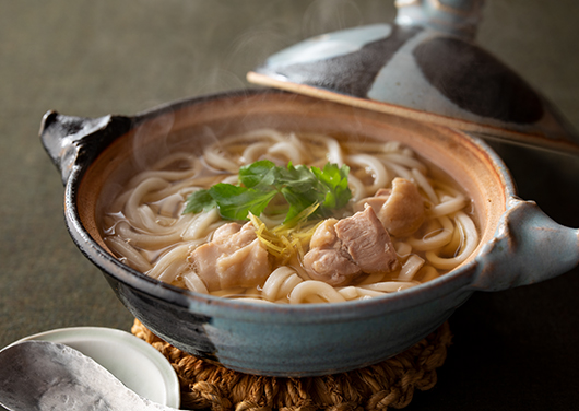 ゆずと鶏の煮込みうどん
