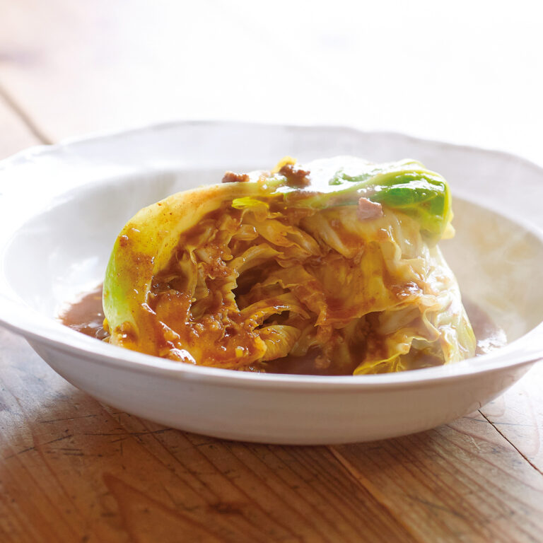 春キャベツのカレー煮