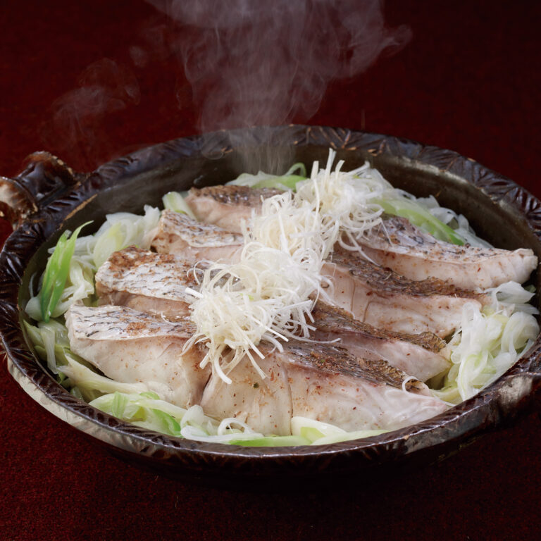 鯛の葱蒸し