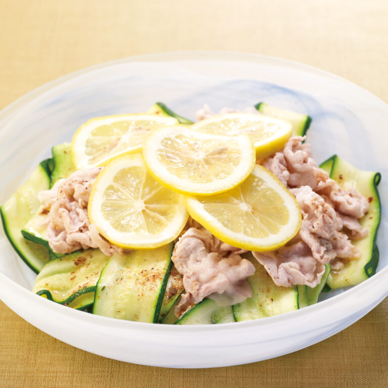 レンジでだしレモン蒸し