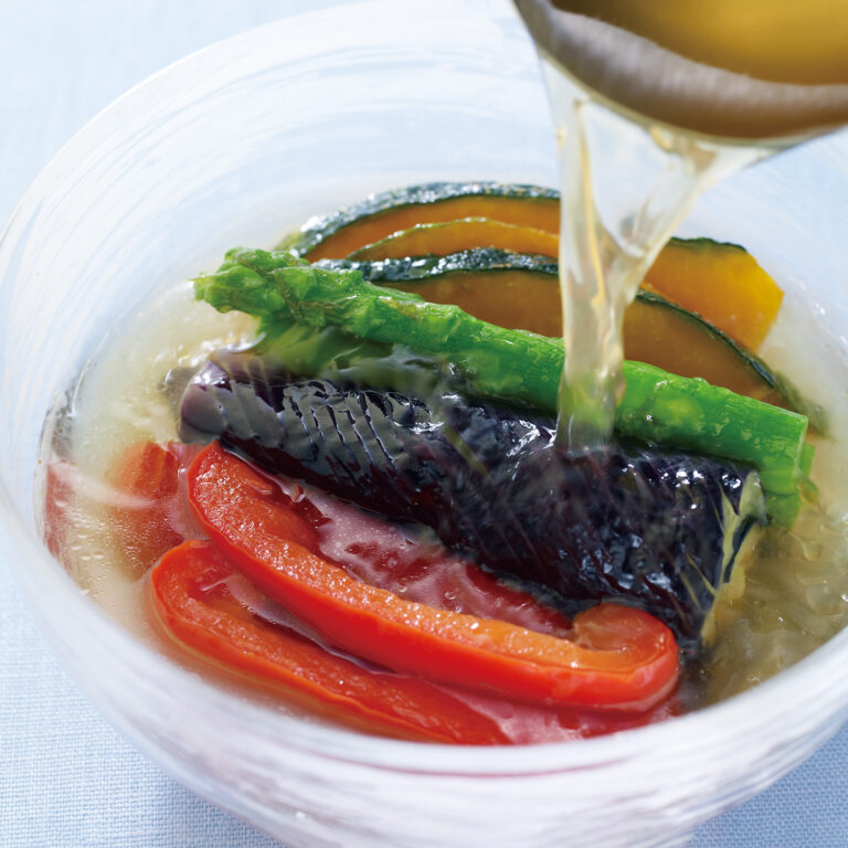 野菜の揚げびたし
