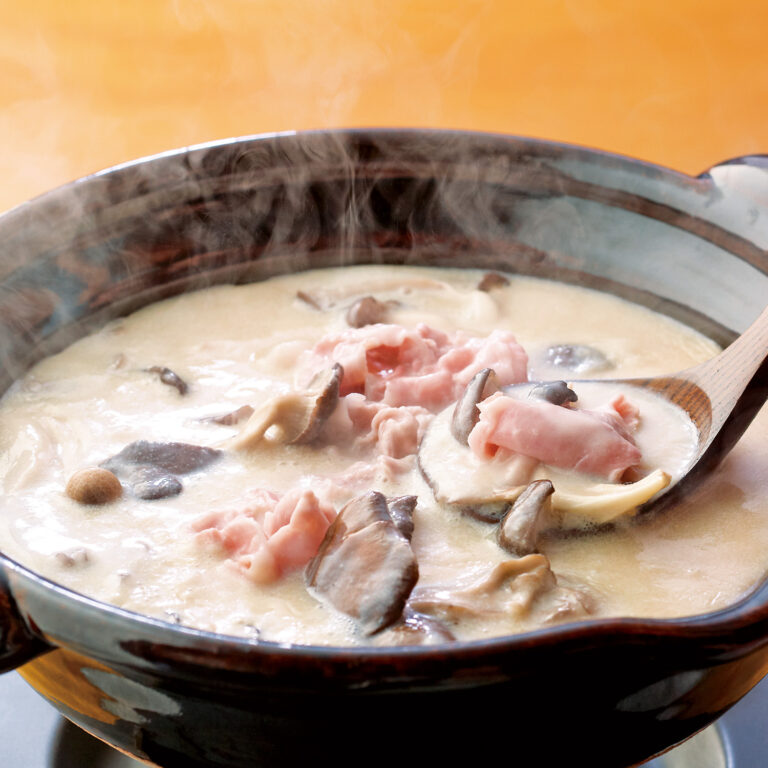 豚しゃぶ肉ときのこの和風シチュー