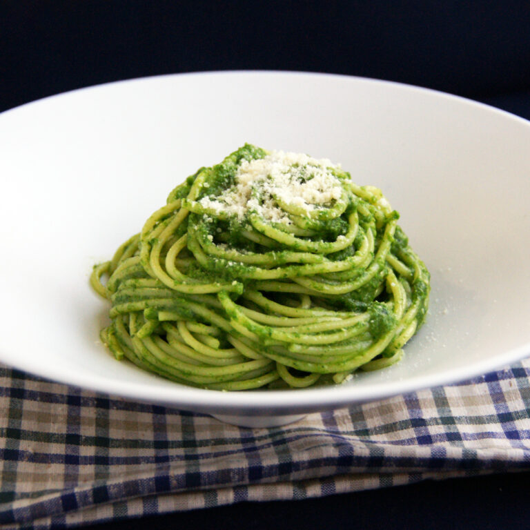 春菊ソースのパスタ