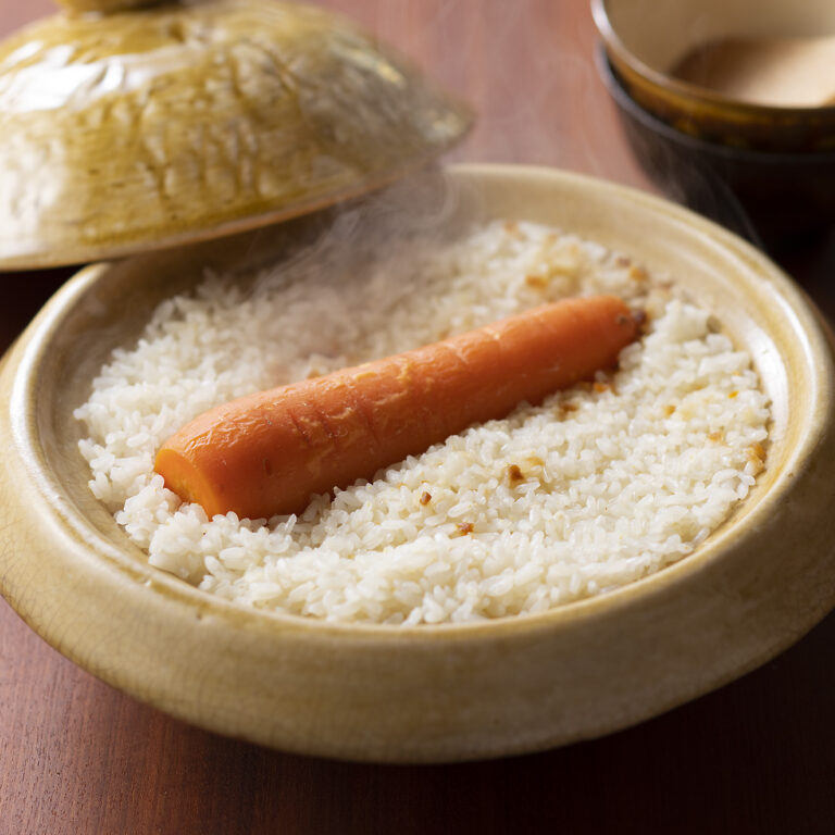 春人参の炊き込みごはん