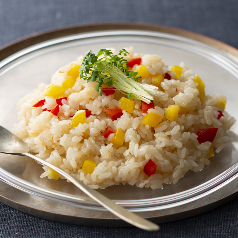 野菜だしのだし炊きごはん　パプリカ
