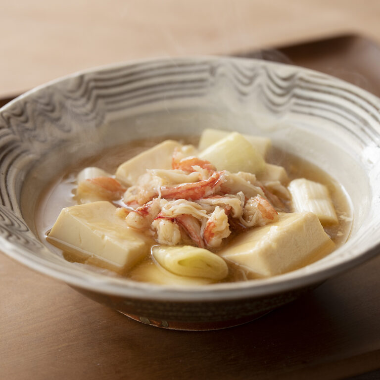 かにと豆腐のさっと煮