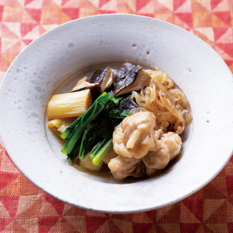 豚肉と野菜のさっと煮　生姜風味