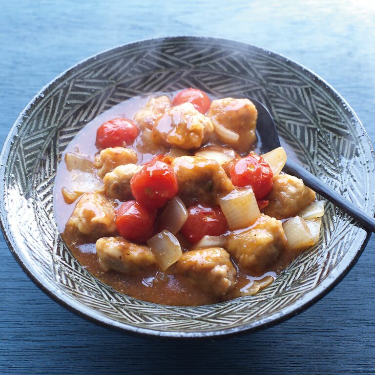 ミニトマトの酢豚