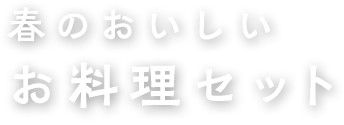 春のおいしいお料理セット