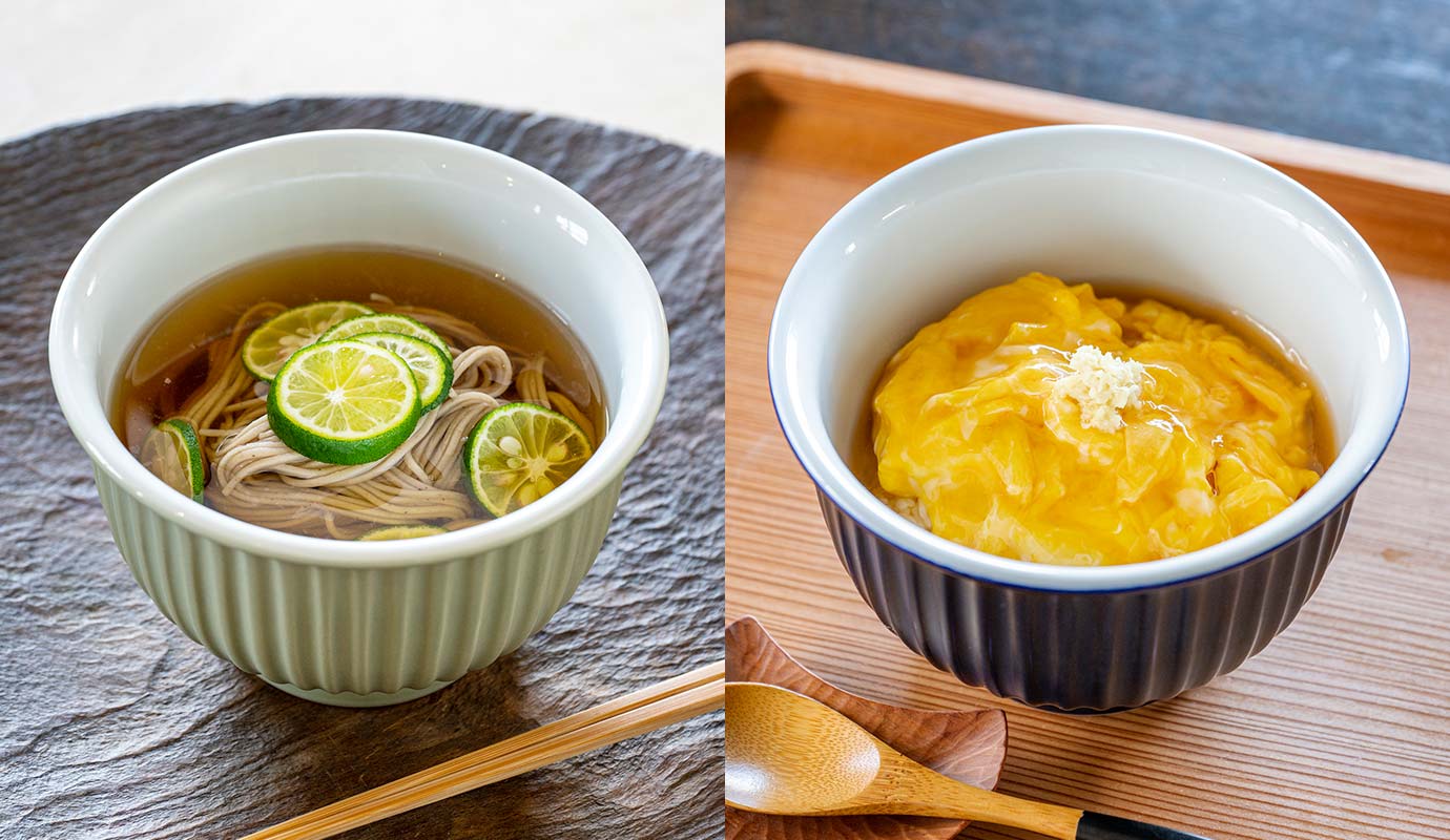 茅乃舎別誂え 深川製磁製 しのぎ深丼 青磁｜茅乃舎(かやのや