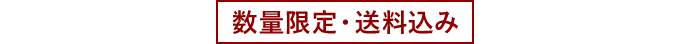 数量限定・送料込み