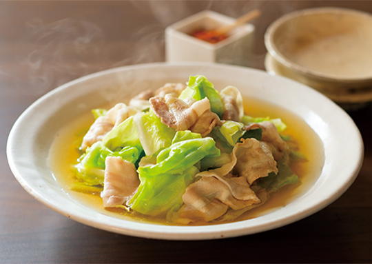 キャベツと豚バラのだし煮
