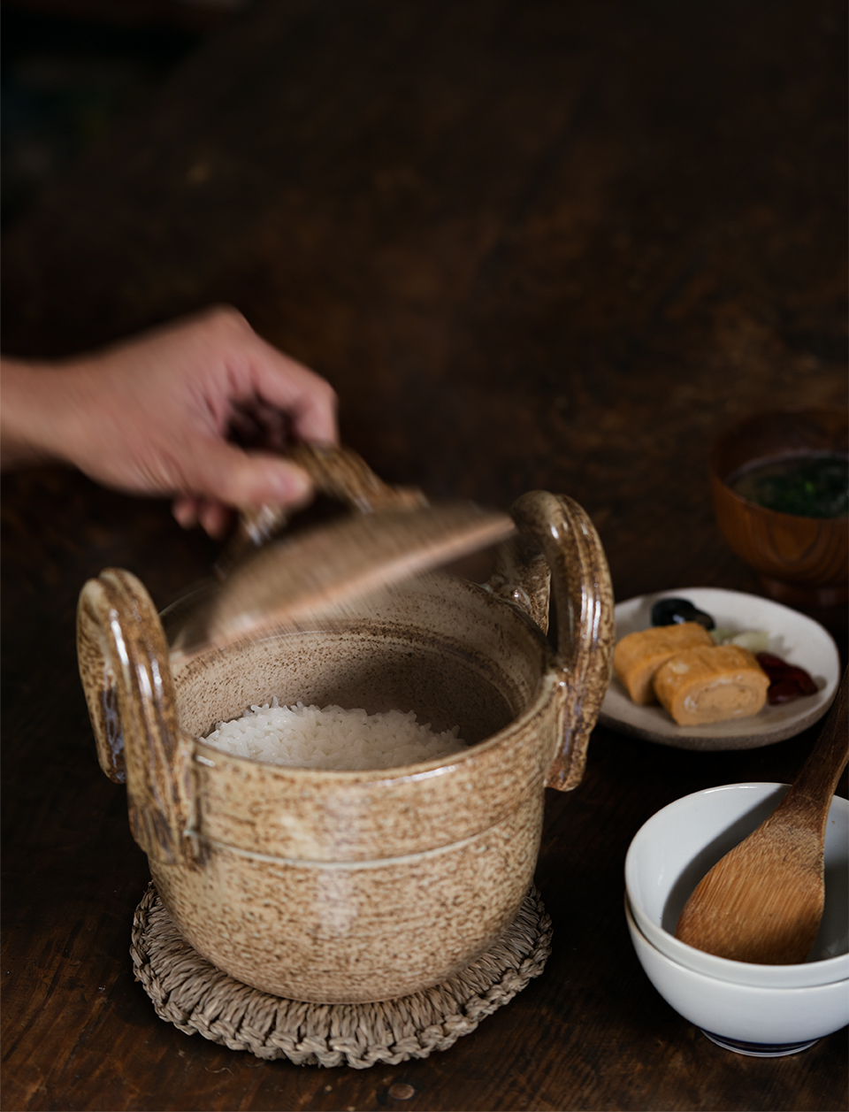 写真）茅乃舎別誂え 茅乃舎ご飯土鍋 二合炊き